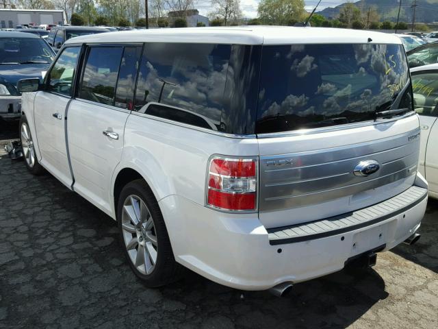 2FMHK6DT4ABA17884 - 2010 FORD FLEX LIMIT WHITE photo 3