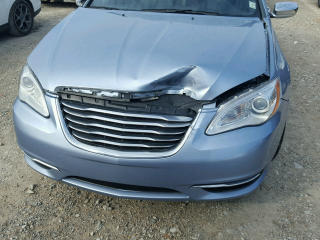 1C3CCBCG9DN553347 - 2013 CHRYSLER 200 LIMITE BLUE photo 7