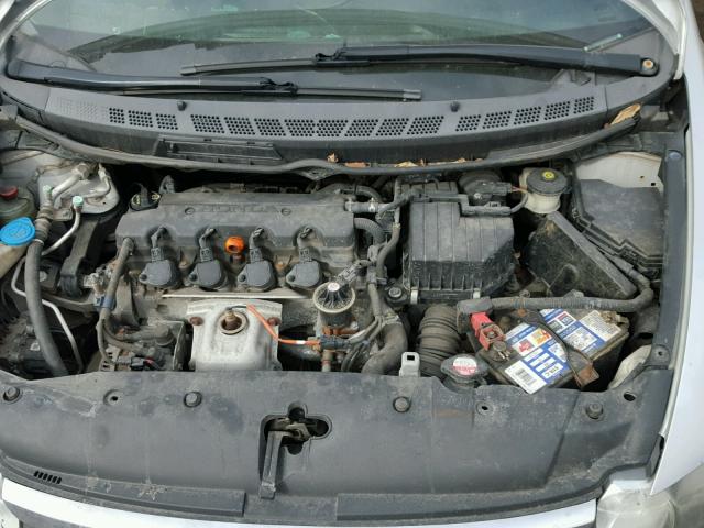 2HGFA16887H302489 - 2007 HONDA CIVIC EX ვერცხლისფერი ფოტო 7