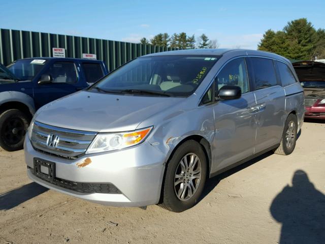 5FNRL5H46CB005728 - 2012 HONDA ODYSSEY EX SILVER photo 2