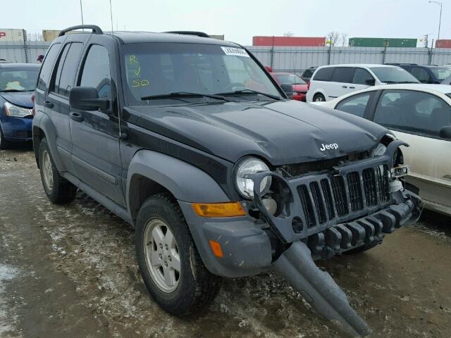 1J4GL48K26W107361 - 2006 JEEP LIBERTY SP BLACK photo 1