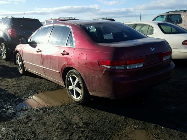 1HGCM56633A138447 - 2003 HONDA ACCORD EX MAROON photo 3