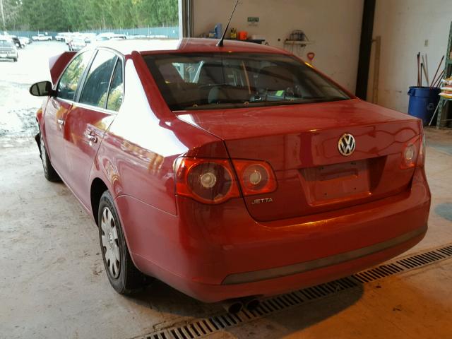 3VWGF71K17M198680 - 2007 VOLKSWAGEN JETTA RED photo 3