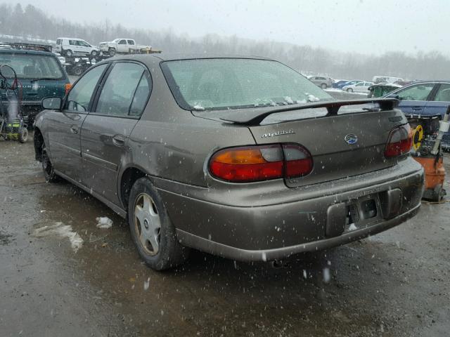 1G1ND52J316176352 - 2001 CHEVROLET MALIBU BROWN photo 3