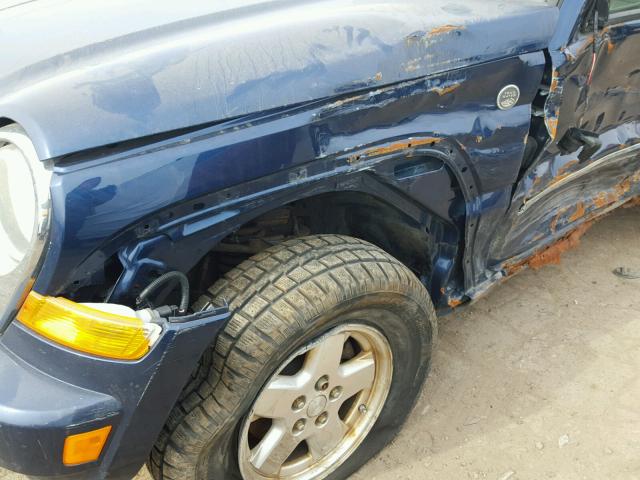 1J4GL58515W648593 - 2005 JEEP LIBERTY LI BLUE photo 10