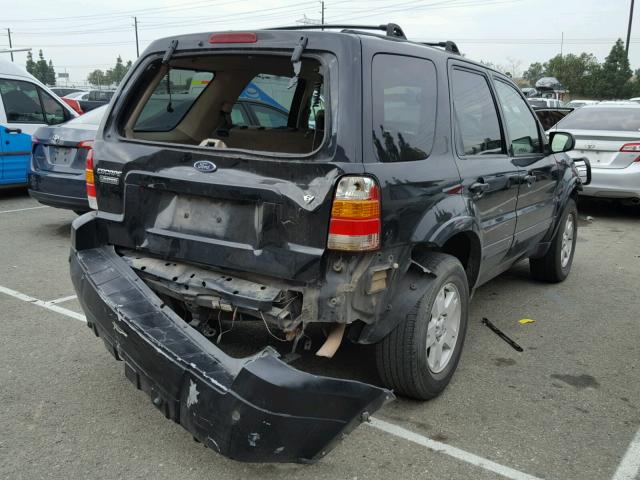 1FMCU04136KA74316 - 2006 FORD ESCAPE LIM BLACK photo 4