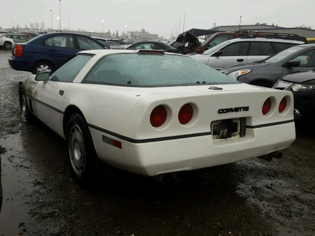 1G1YY0789G5110767 - 1986 CHEVROLET CORVETTE WHITE photo 3