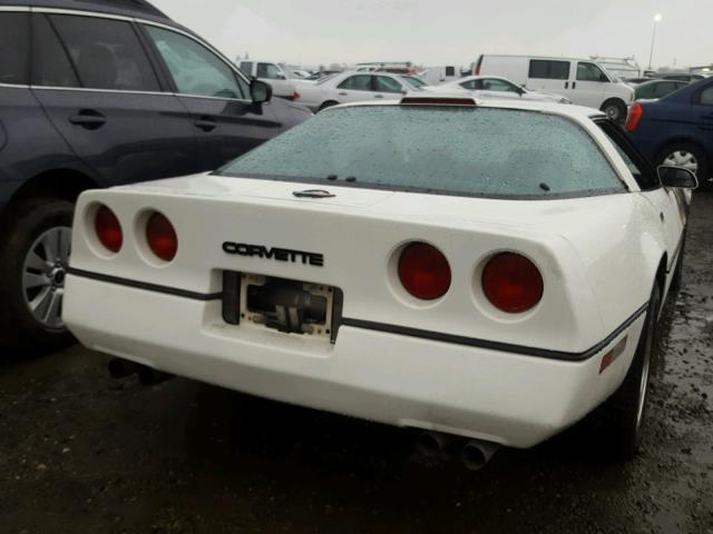 1G1YY0789G5110767 - 1986 CHEVROLET CORVETTE WHITE photo 4