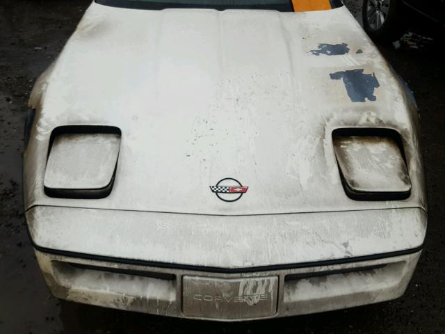 1G1YY0789G5110767 - 1986 CHEVROLET CORVETTE WHITE photo 7