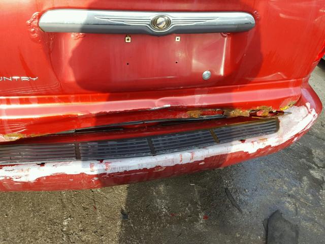 1A4GJ45R57B186301 - 2007 CHRYSLER TOWN & COU RED photo 9