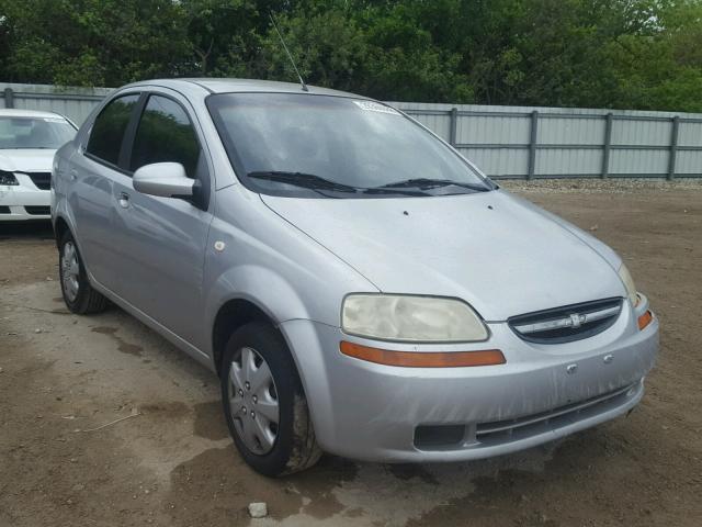 KL1TD56676B527449 - 2006 CHEVROLET AVEO BASE SILVER photo 1