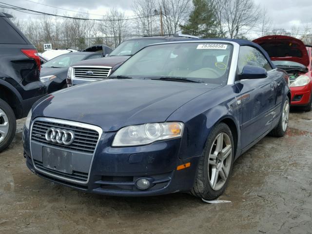 WAUDF48H37K017579 - 2007 AUDI A4 2.0T CA BLUE photo 2