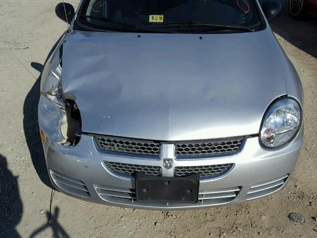 1B3ES26CX3D261339 - 2003 DODGE NEON SE SILVER photo 7