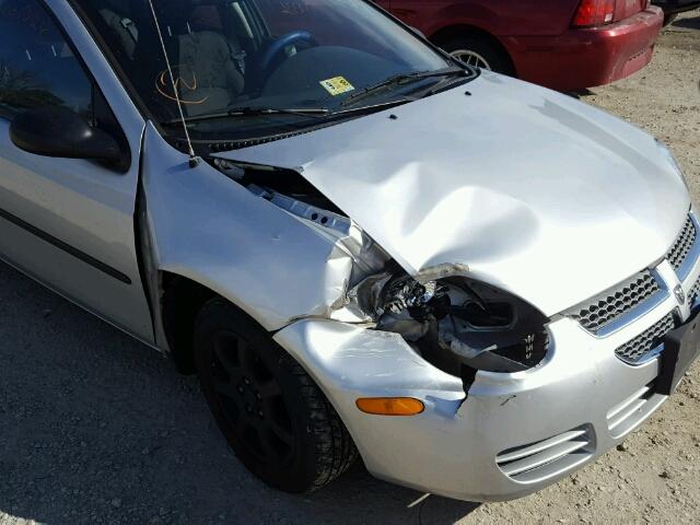 1B3ES26CX3D261339 - 2003 DODGE NEON SE SILVER photo 9