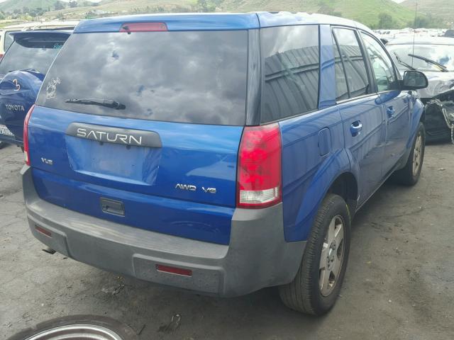 5GZCZ63454S883493 - 2004 SATURN VUE BLUE photo 4