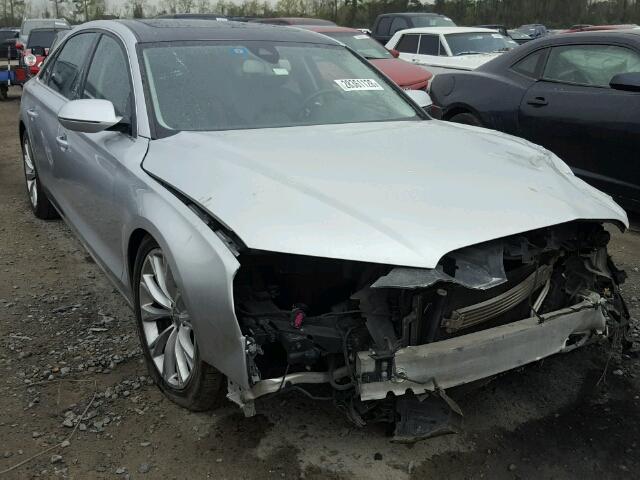 WAURGAFD0EN013700 - 2014 AUDI A8 L QUATT SILVER photo 1