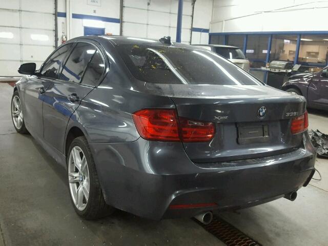 WBA3B9G55ENR92186 - 2014 BMW 335 XI GRAY photo 3