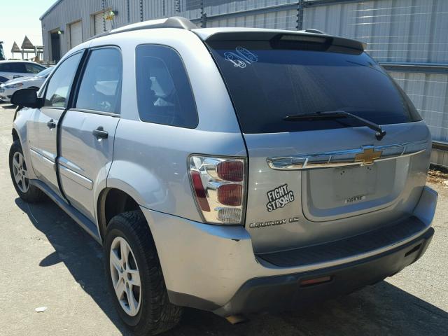 2CNDL13F166183418 - 2006 CHEVROLET EQUINOX LS SILVER photo 3