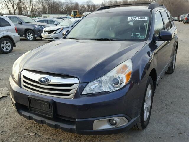 4S4BRBGC2A3356312 - 2010 SUBARU OUTBACK 2. GRAY photo 2