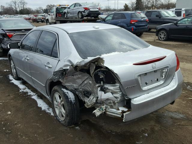 1HGCM56737A105494 - 2007 HONDA ACCORD EX SILVER photo 3