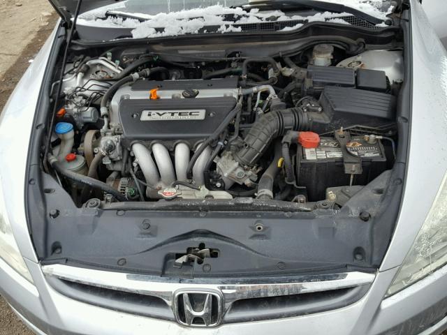 1HGCM56737A105494 - 2007 HONDA ACCORD EX SILVER photo 7