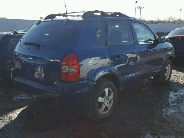 KM8JM72BX6U325512 - 2006 HYUNDAI TUCSON GL BLUE photo 4