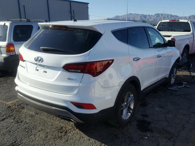 5NMZT3LB8JH072112 - 2018 HYUNDAI SANTA FE S WHITE photo 4