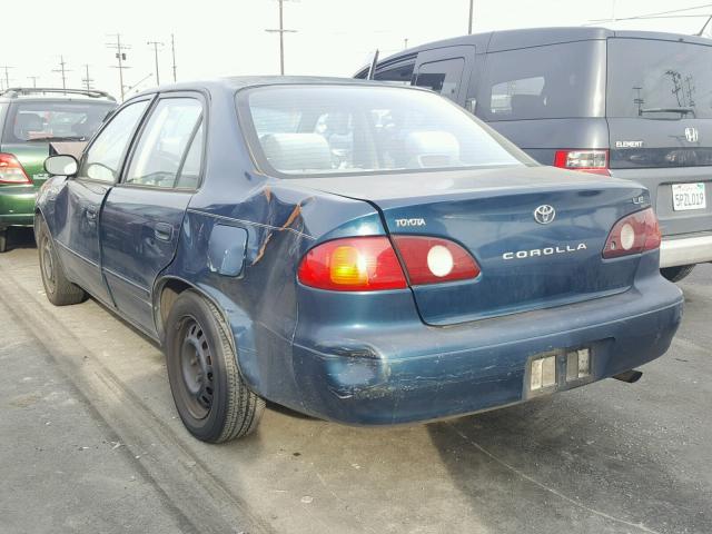 1NXBR12EX1Z528440 - 2001 TOYOTA COROLLA CE BLUE photo 3