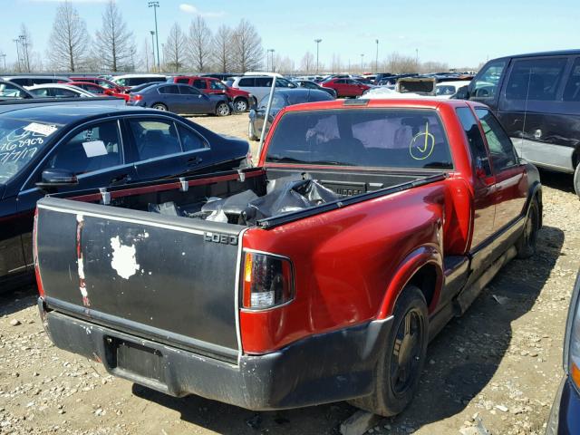 1GTCS19X7V8511629 - 1997 GMC SONOMA RED photo 4