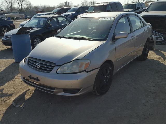 1NXBR32E63Z150373 - 2003 TOYOTA COROLLA CE BEIGE photo 2