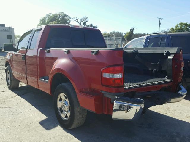 1FTRX02W24KB81729 - 2004 FORD F150 RED photo 3