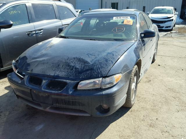 1G2WP52K62F134307 - 2002 PONTIAC GRAND PRIX Mavi foto 2