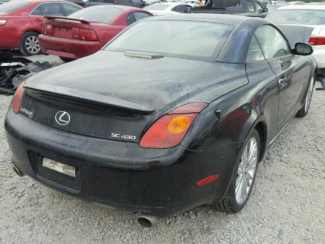 JTHFN48Y430041800 - 2003 LEXUS SC 430 BLACK photo 4