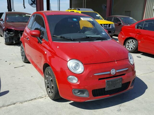 3C3CFFBR9CT101432 - 2012 FIAT 500 SPORT RED photo 1