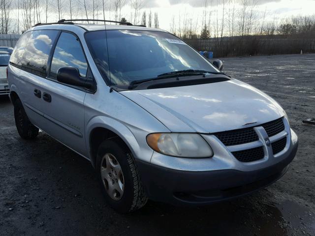 1B4GP25301B118903 - 2001 DODGE CARAVAN SE SILVER photo 2