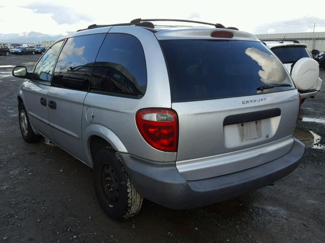 1B4GP25301B118903 - 2001 DODGE CARAVAN SE SILVER photo 3