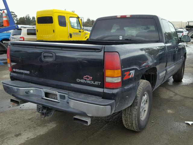 1GCEK19T6YE153712 - 2000 CHEVROLET SILVERADO BLACK photo 4