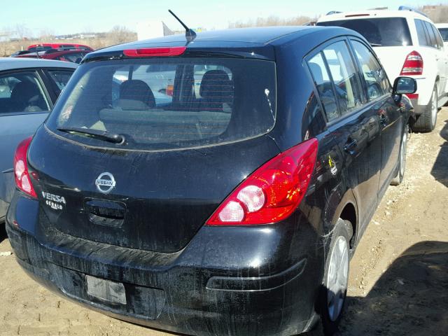 3N1BC1CP9CK199581 - 2012 NISSAN VERSA S BLACK photo 4