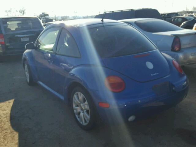 3VWCD21C03M442894 - 2003 VOLKSWAGEN NEW BEETLE 蓝色 照片 3
