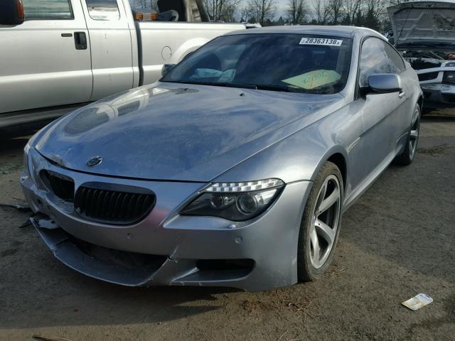 WBAEA535X8CV90528 - 2008 BMW 650 I SILVER photo 2