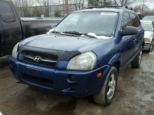 KM8JM12B65U191271 - 2005 HYUNDAI TUCSON GL BLUE photo 2