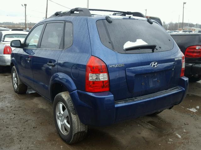 KM8JM12B65U191271 - 2005 HYUNDAI TUCSON GL BLUE photo 3