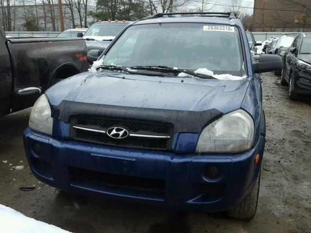 KM8JM12B65U191271 - 2005 HYUNDAI TUCSON GL BLUE photo 9