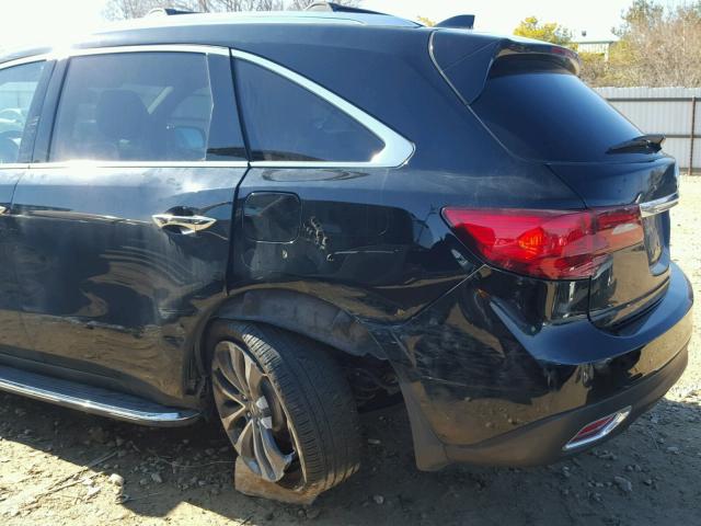 5FRYD4H45EB047022 - 2014 ACURA MDX TECHNO BLACK photo 9