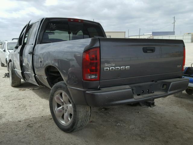 1D7HA18DX3S316873 - 2003 DODGE RAM 1500 S GRAY photo 3