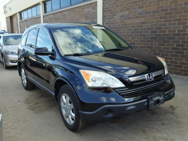 JHLRE48797C048755 - 2007 HONDA CR-V EXL BLACK photo 1