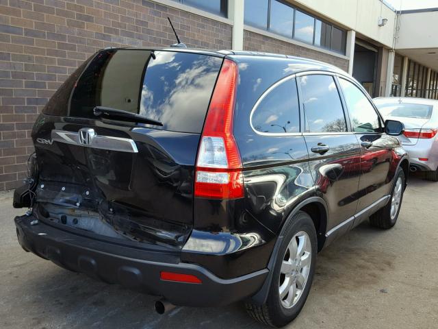 JHLRE48797C048755 - 2007 HONDA CR-V EXL BLACK photo 4