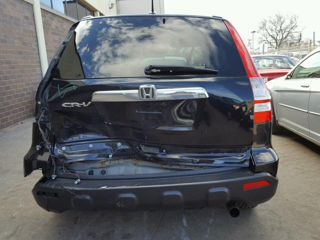 JHLRE48797C048755 - 2007 HONDA CR-V EXL BLACK photo 9