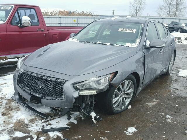 JN1EV7APXHM744403 - 2017 INFINITI Q50 PREMIU GRAY photo 2