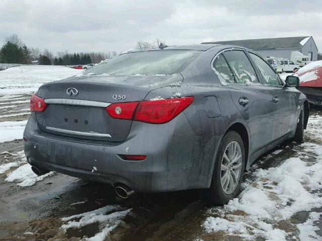 JN1EV7APXHM744403 - 2017 INFINITI Q50 PREMIU GRAY photo 4